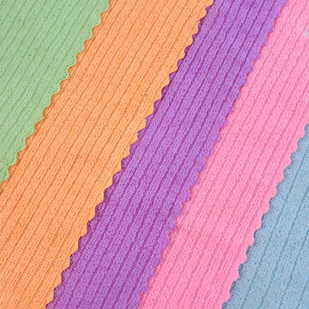 Close-up showing microfiber cleaning cloth texture