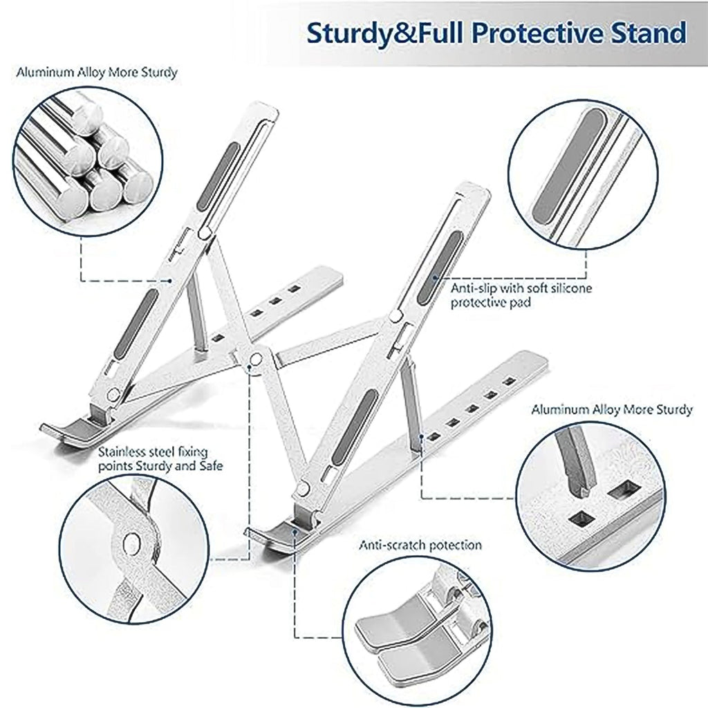 Compact portable FoldUp laptop stand folded