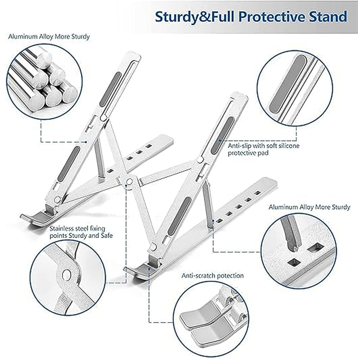 Compact portable FoldUp laptop stand folded