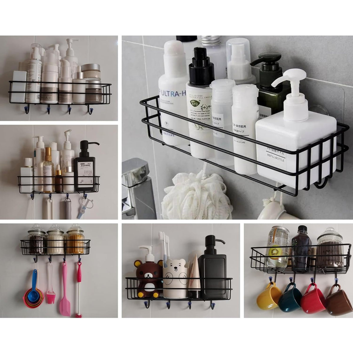 9009 3-in-1 Shower Shelf Rack in bathroom setting
