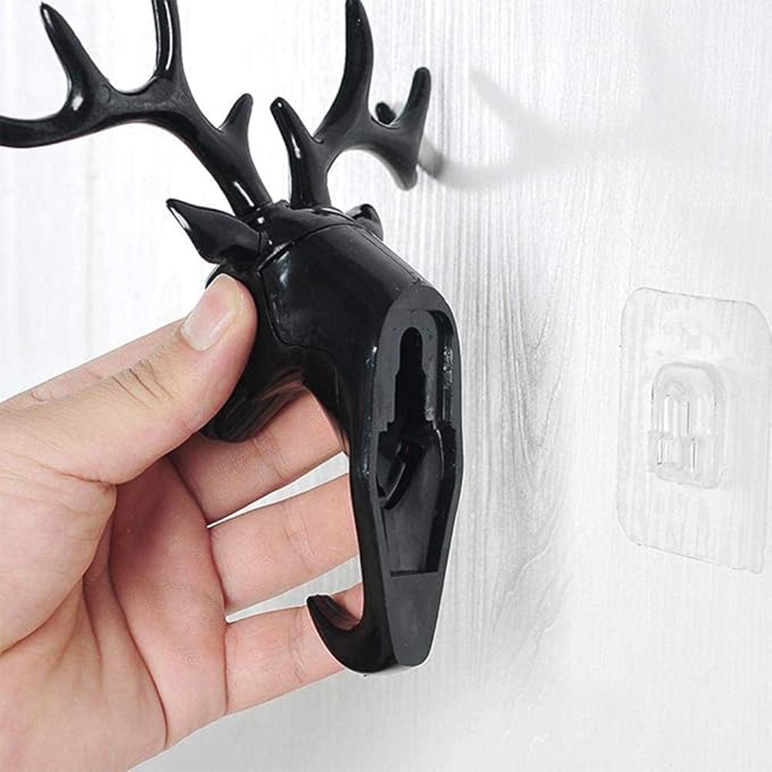 DeoDap Deer Head Self Adhesive Wall Hook - scale