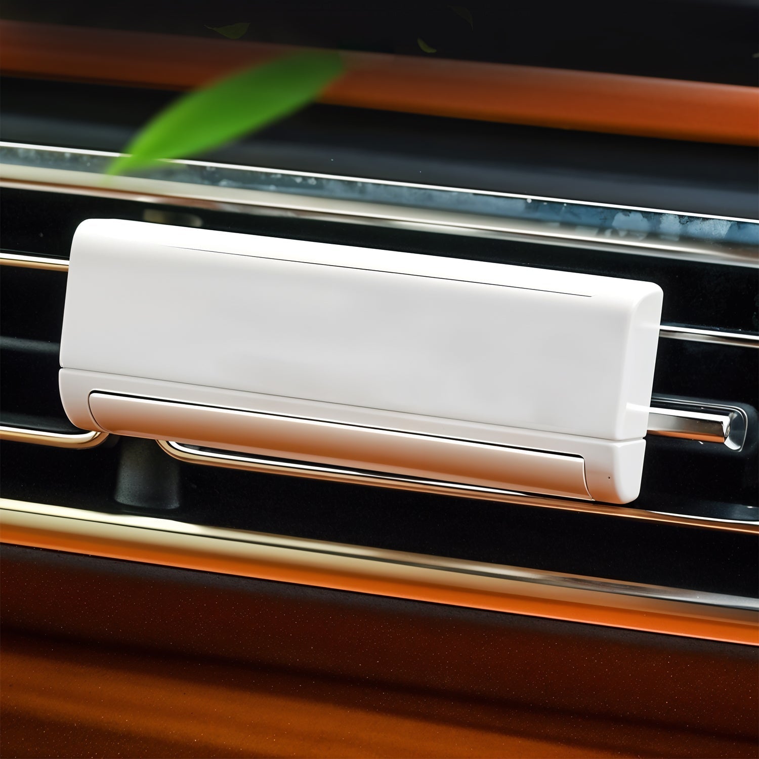 Car interior with solar air freshener providing fragrance