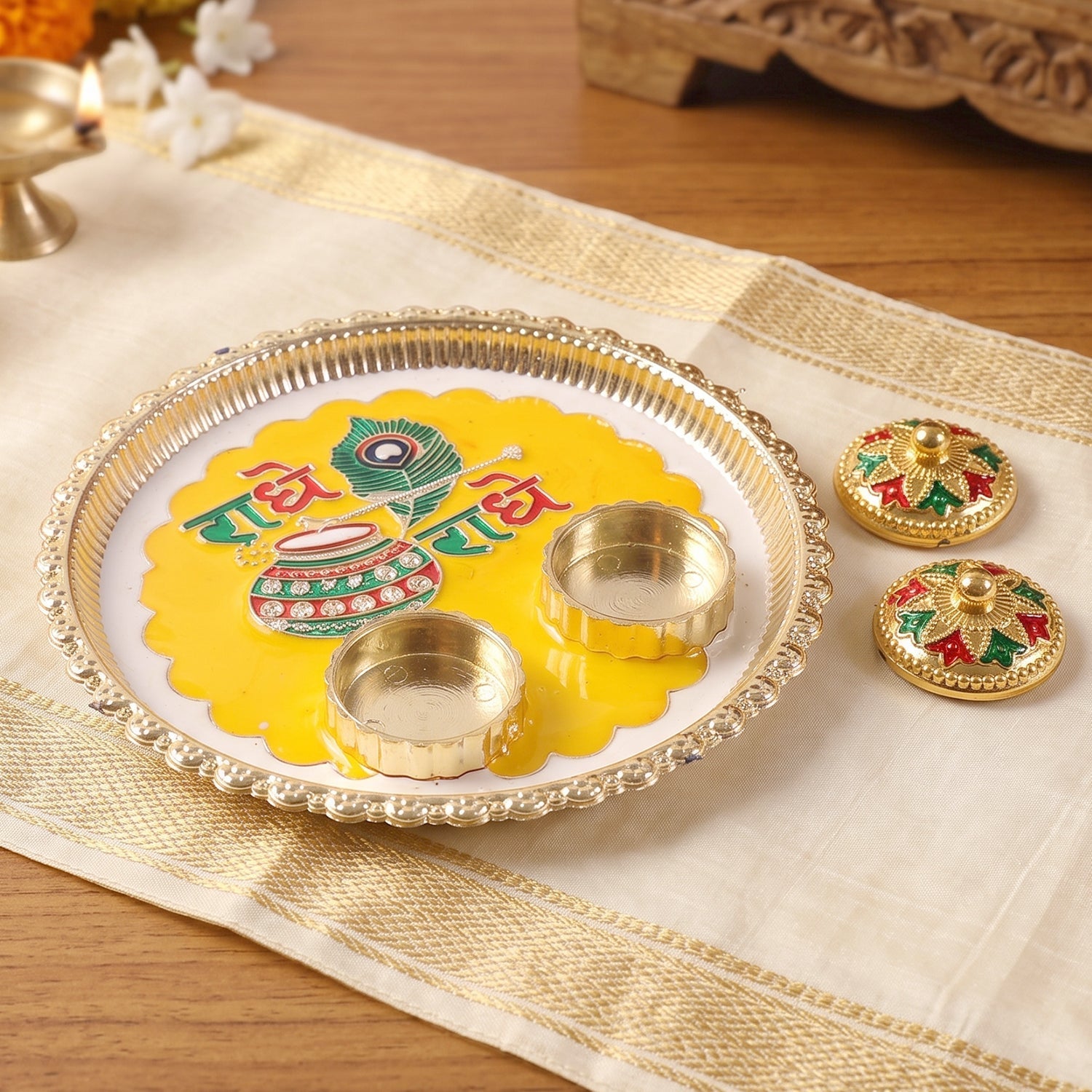 Pooja thali festival use