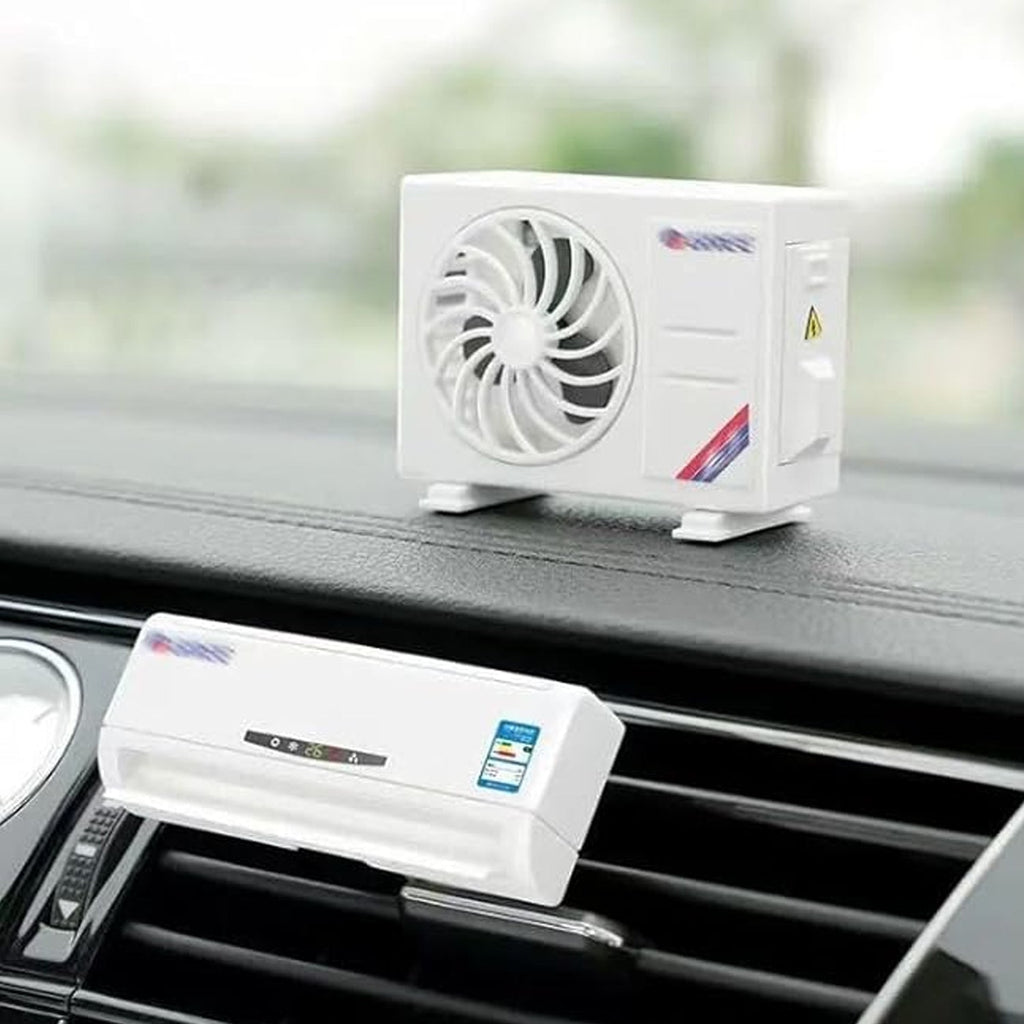 Side view of car air freshener showing solar panel