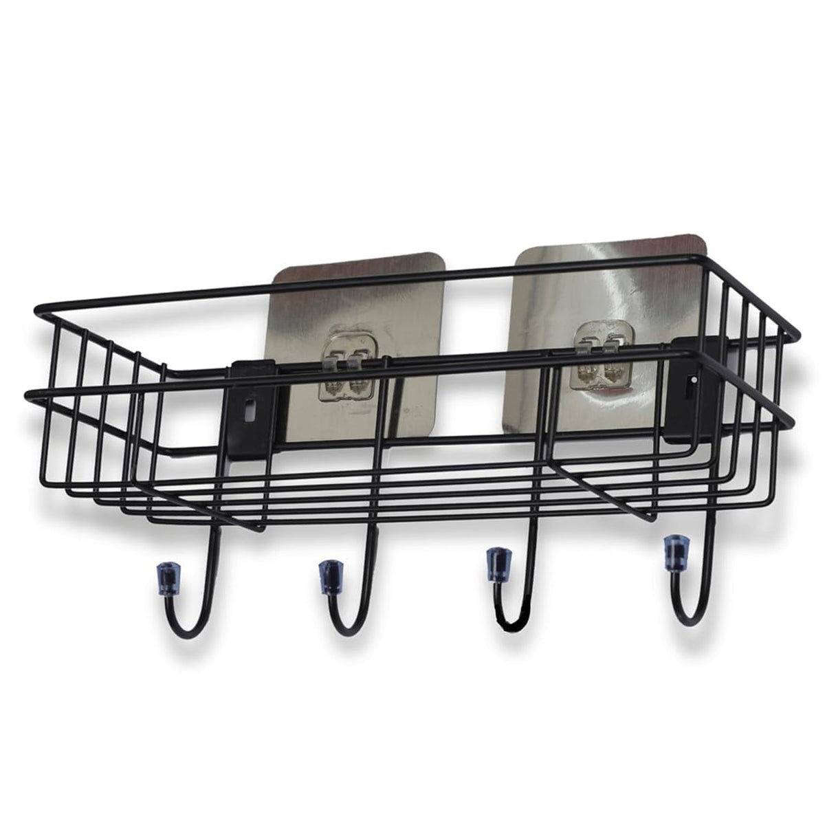 Sturdy iron 3-in-1 Shower Shelf Rack full view