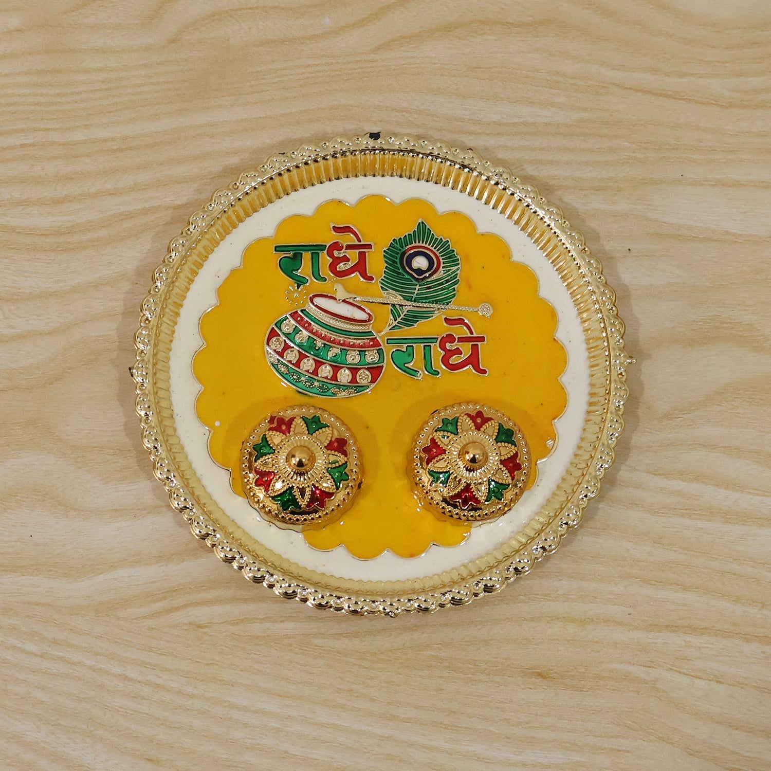 Kumkum pooja thali 1 pc