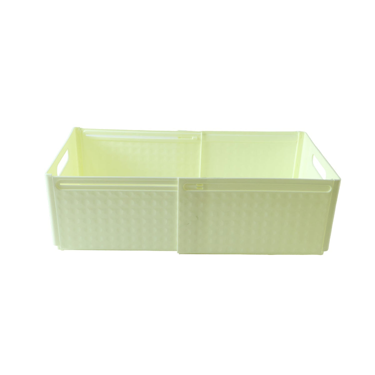 Foldable storage box on white background