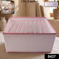 9 Section Foldable Clothes Organizer Wardrobe Drawer Storage Box For Jeans (1 Pc)