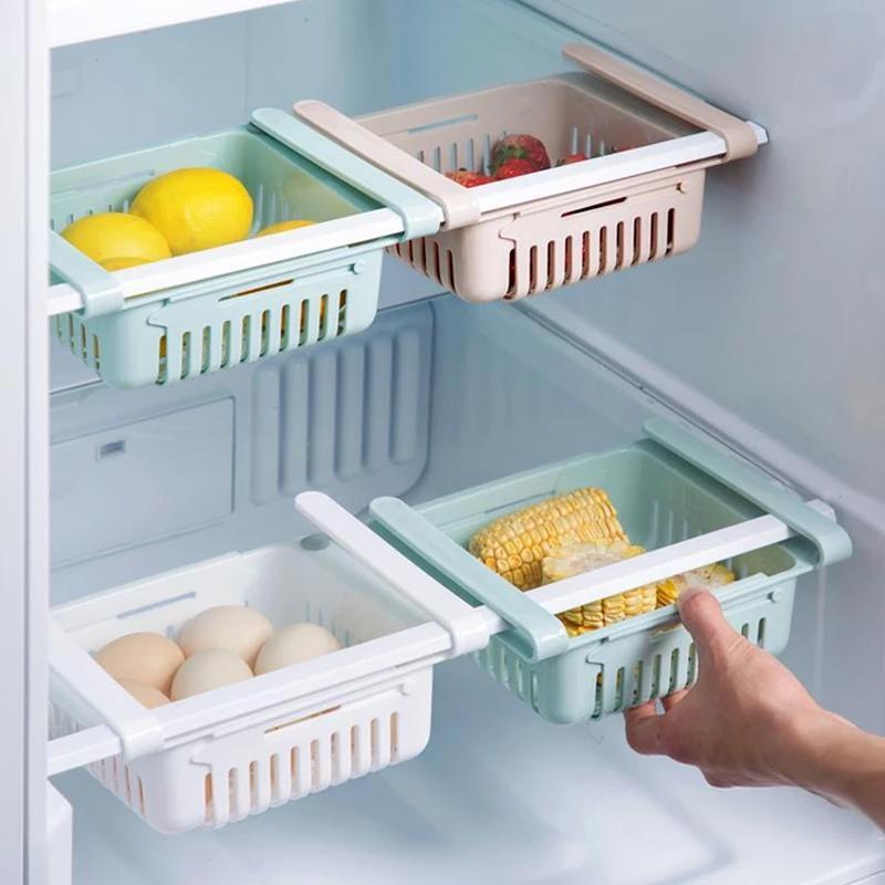 2336 Expandable Adjustable Multipurpose Fridge Storage Basket ( 1 Pcs )