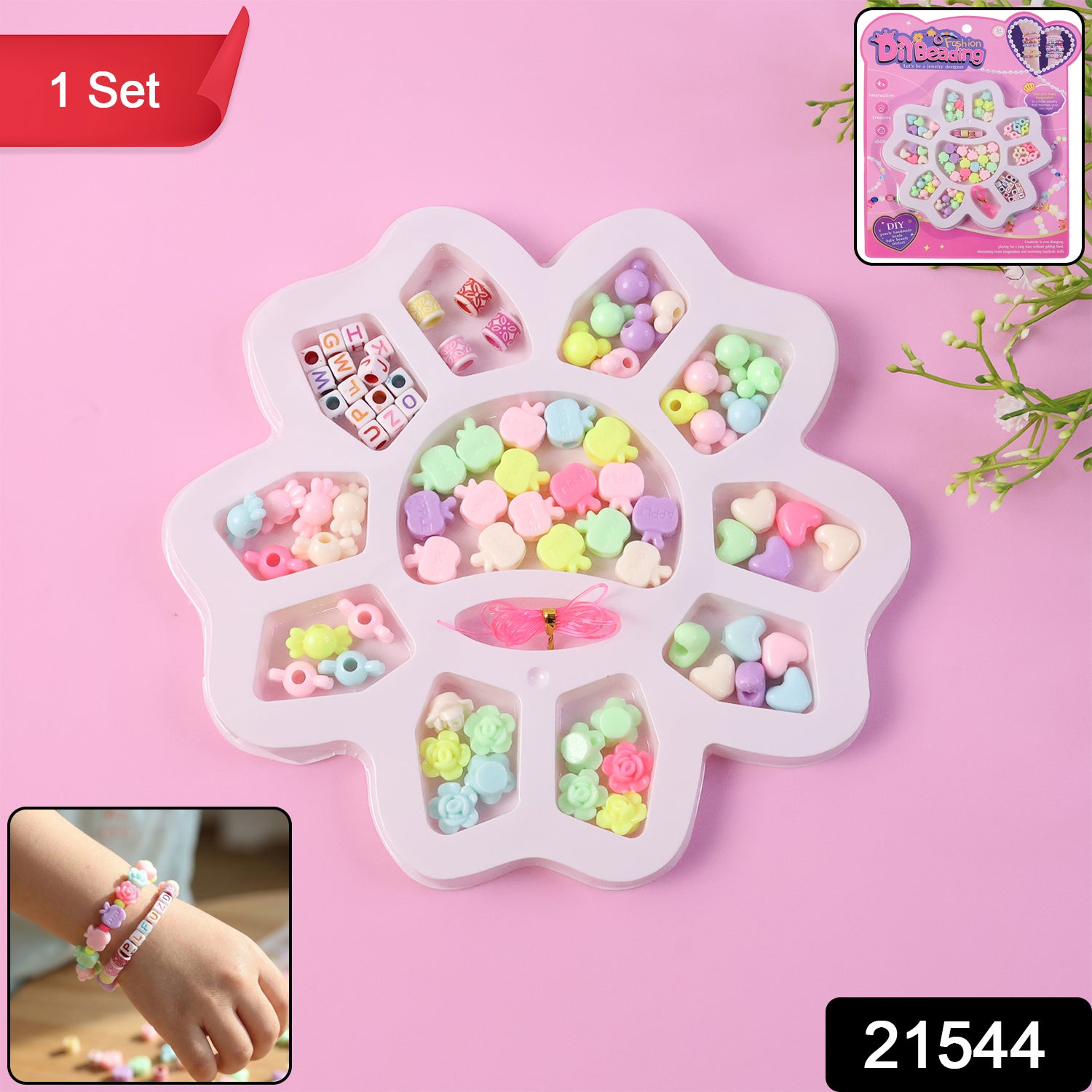 Diy Beading Jewellery Making Kit For Kids (1 Set)