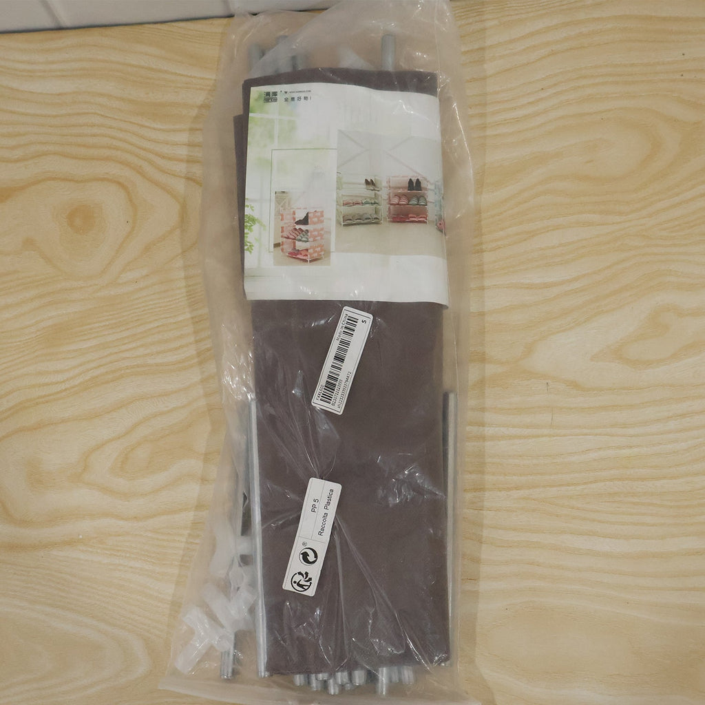Modular fabric shoe rack plastic pack live photo