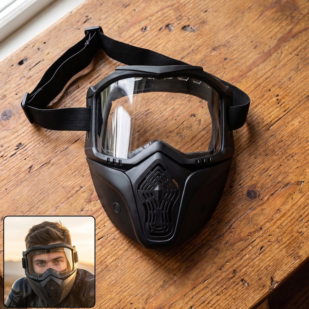 Protective Bike Goggle Face Mask