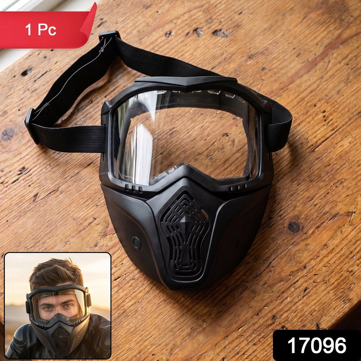Bike Goggle Face Mask Packaging