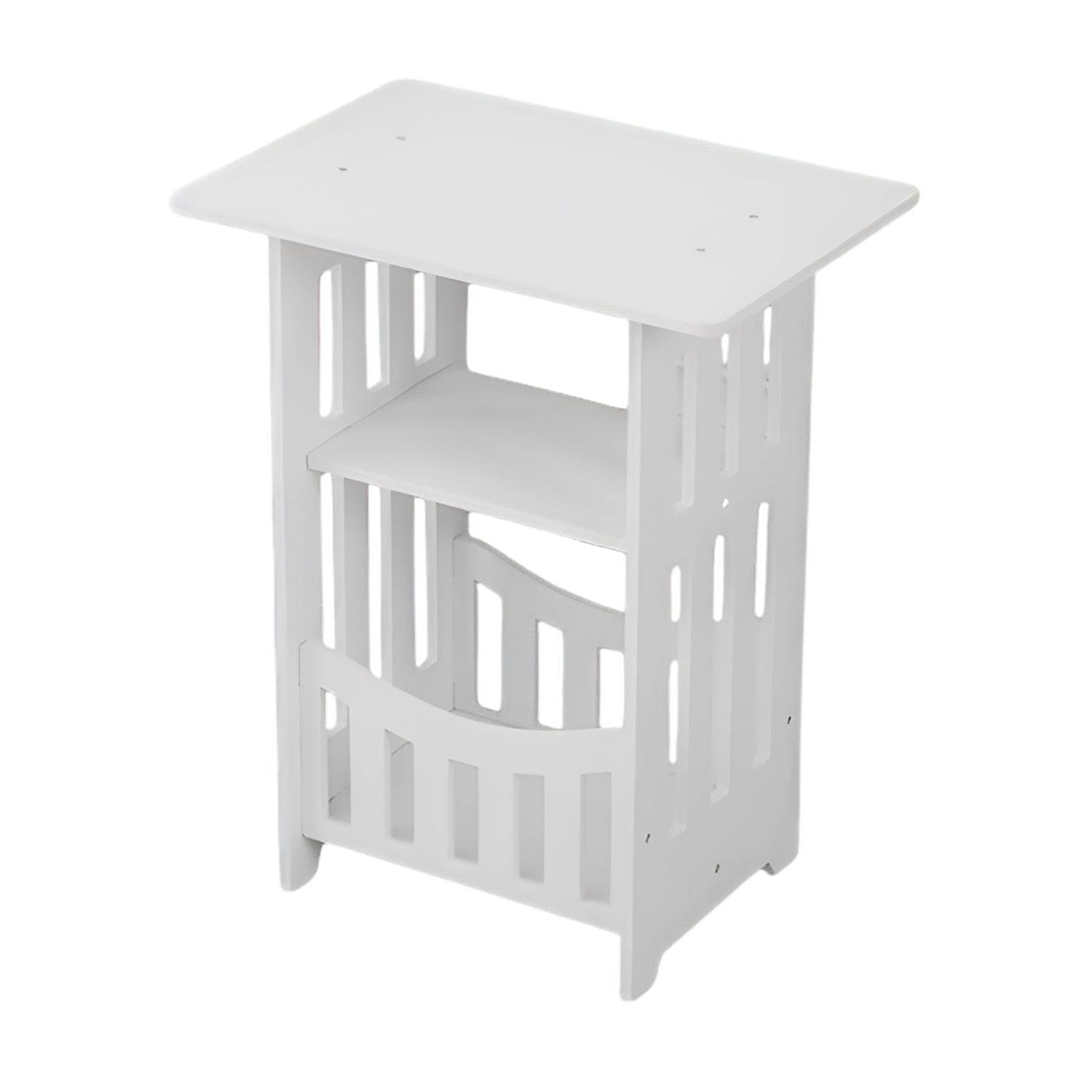 Portable Multipurpose Table With Storage Rack (1 Pc 39.5x22x18 Cm)