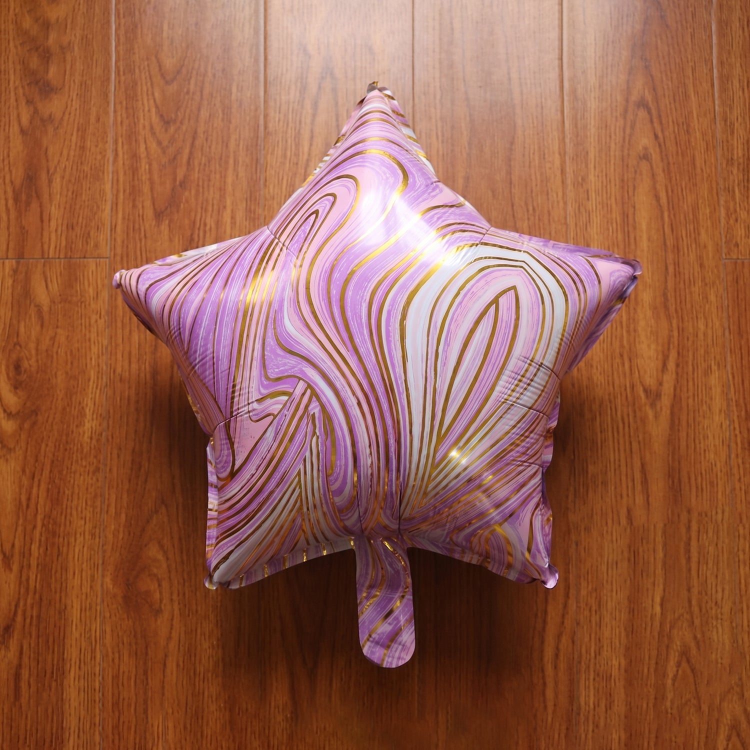 Star Marble Design Foil Balloon For Party Decoration 1 Pc