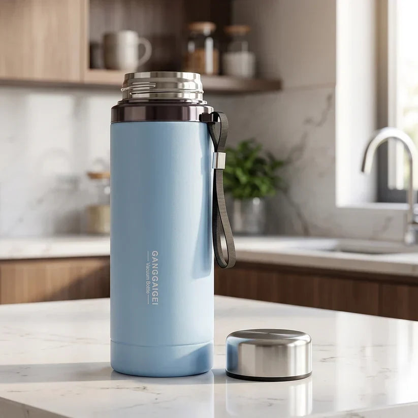 Gym Water Bottle 800 ML Vacuum Insulated Stainless Steel Flask (1 Pc) - Image 1