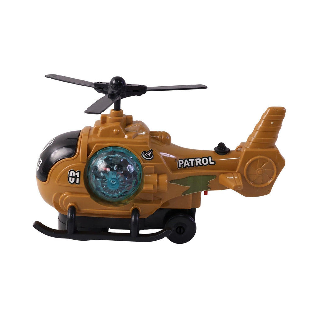 Helicopter toy mist spray effect