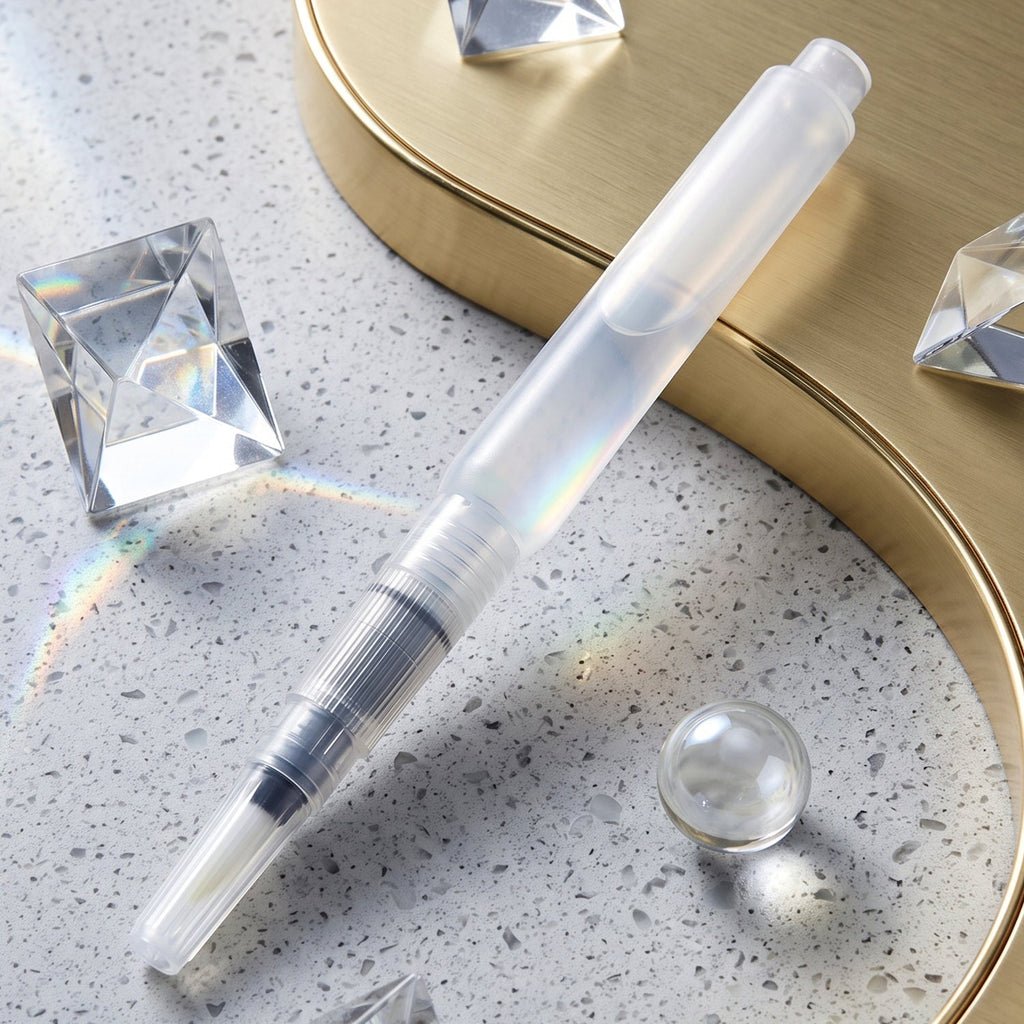 Water brush included with watercolor art palette