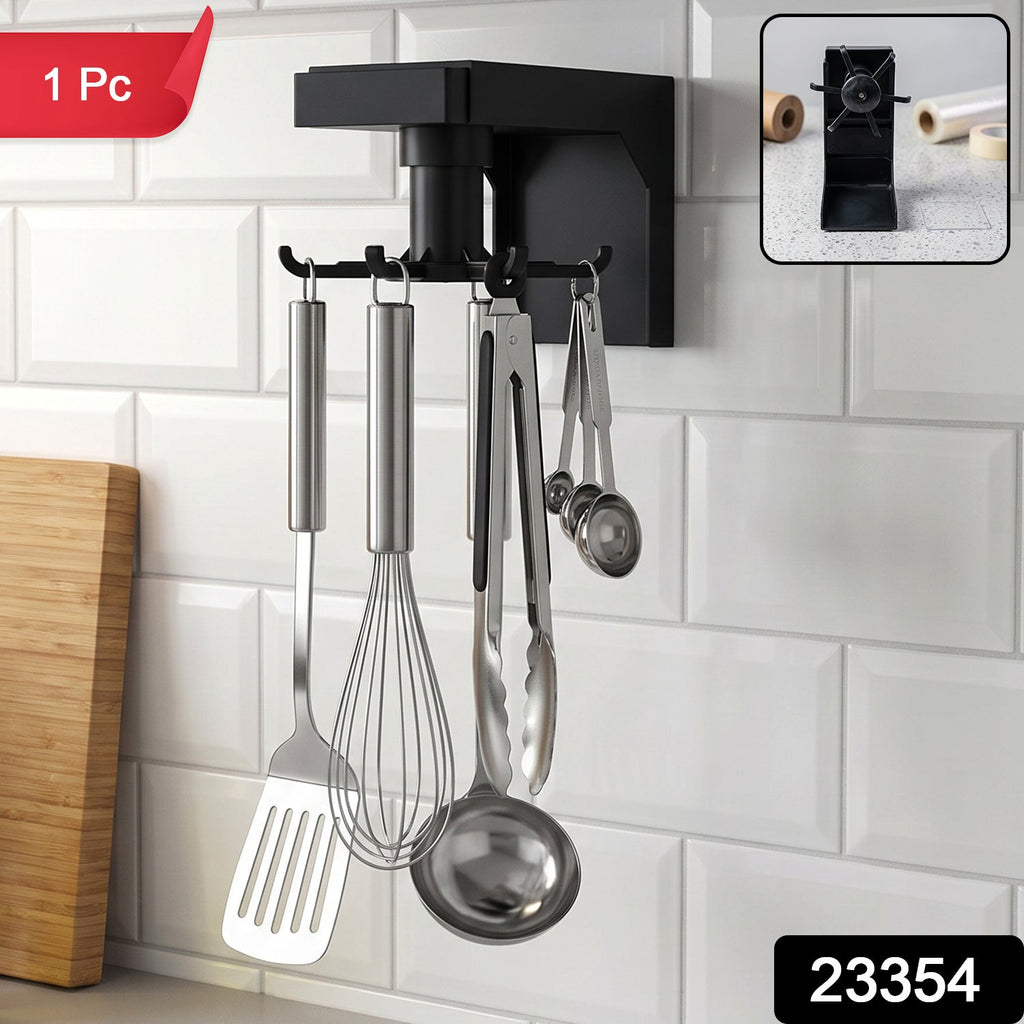 Rotating hanging hook with 1 piece label and SKU 23354