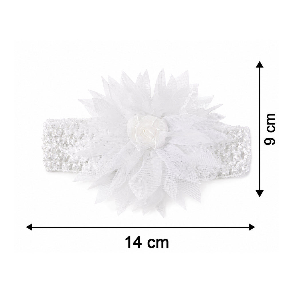 Cute Soft Elastic Floral Baby Headband Stylish Stretchable Hair Band (1 Pc)