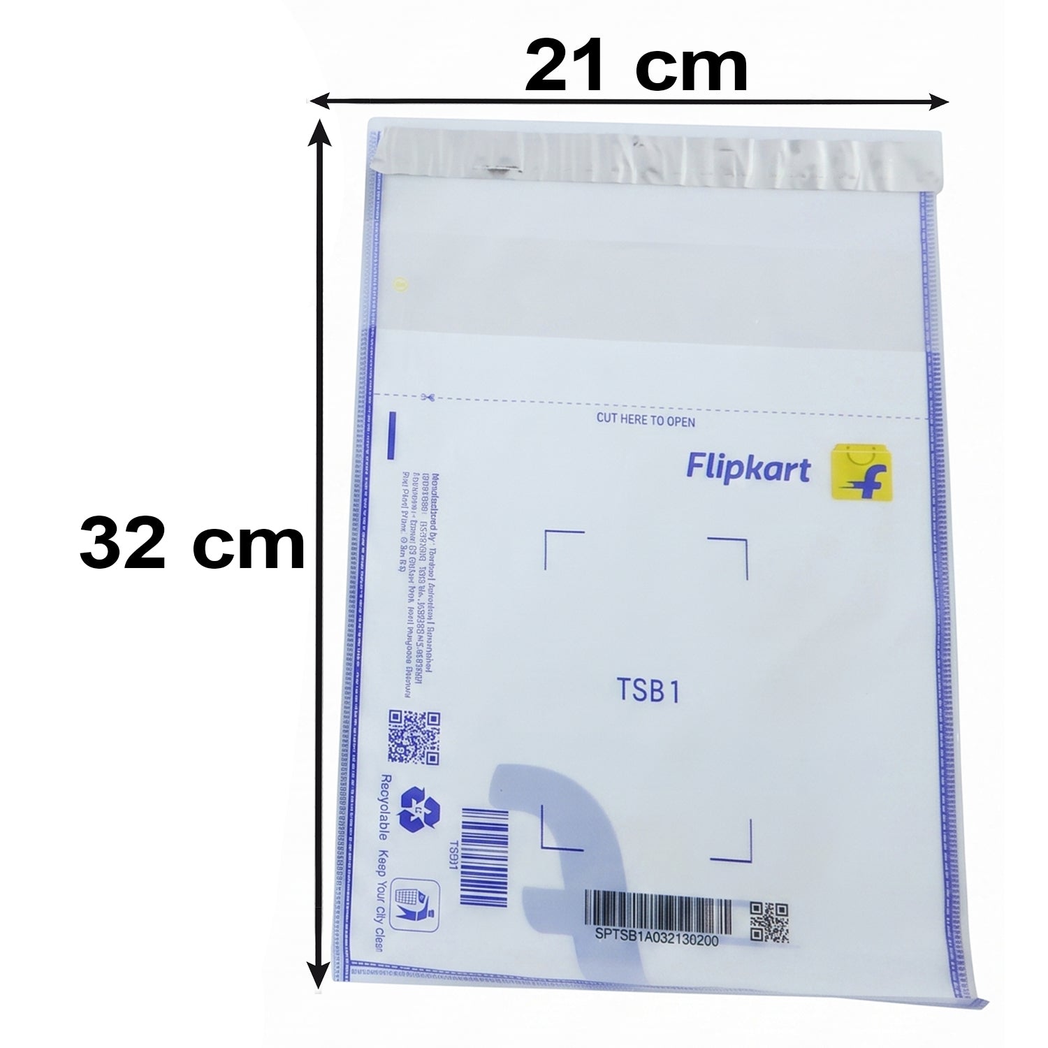 Flipkart Courier Bags 8.5 X 11 Inch Pack Of 100 Tamper Proof Polybags (100 Pc)