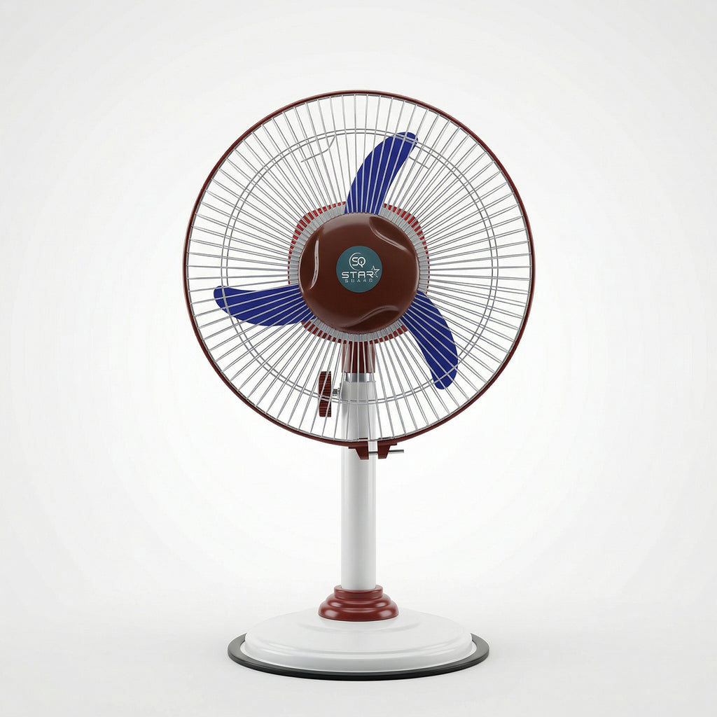 Omega 12v Rechargeable Pedestal Fan With Led Light (1 Pc)