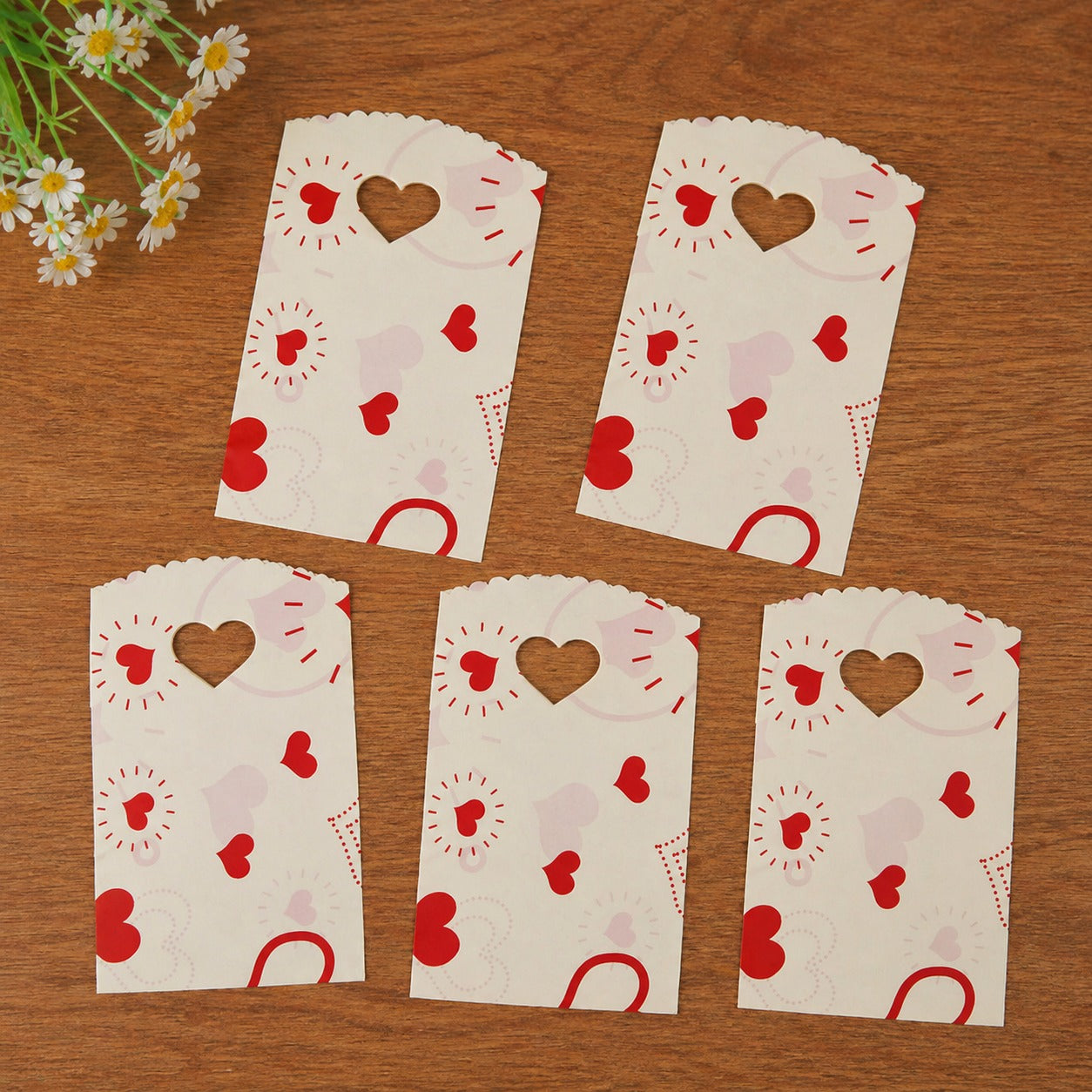 Printed Korean Gift Pouch (19 x 14 cm) | Cute Designer Packaging Bags for Chocolates, Return Gifts & Small Hampers | Assorted Designs Available - Image 7