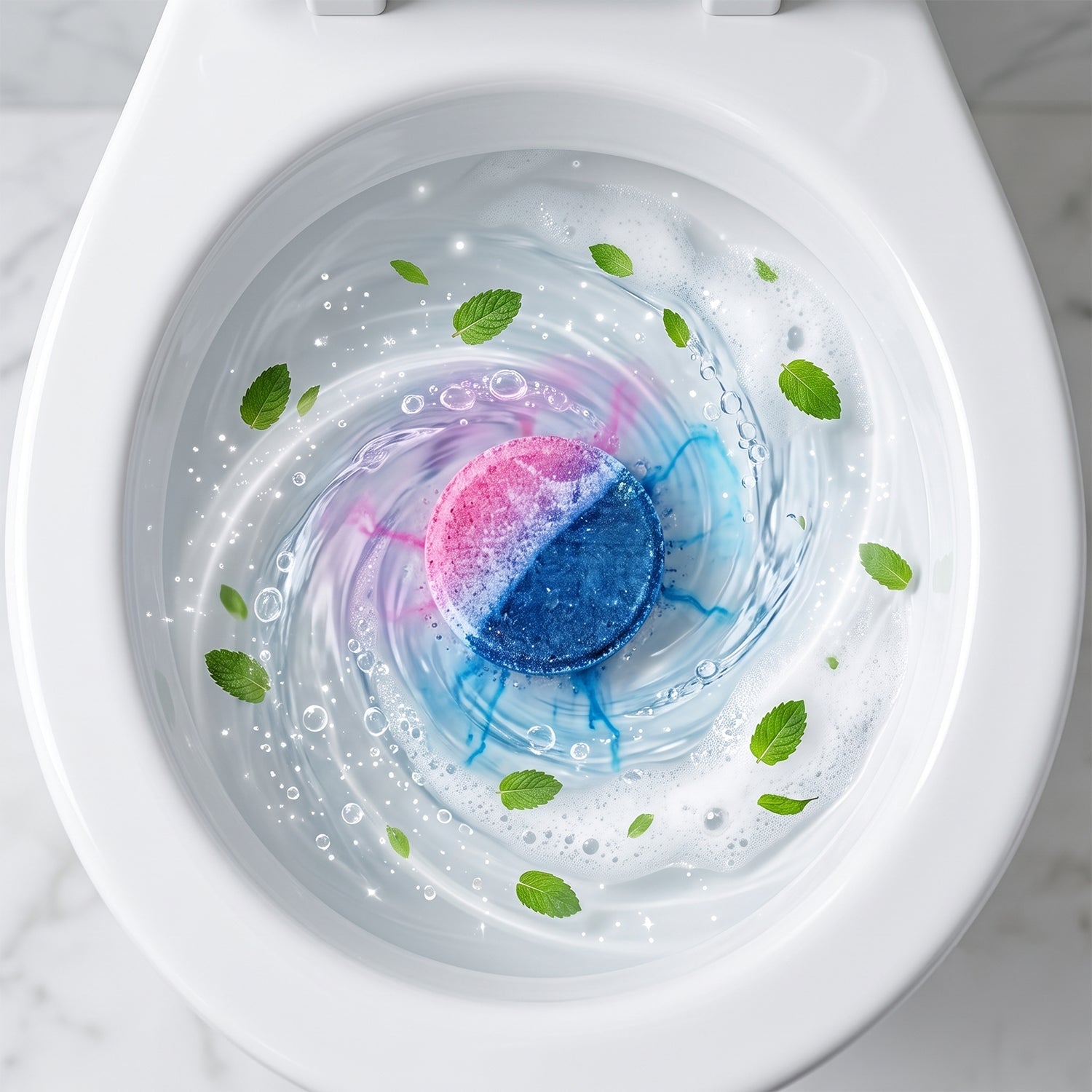 Toilet Bowl Cleaning Block Tank Cleaner Tablet White Peach Fragrance (1 Pc)
