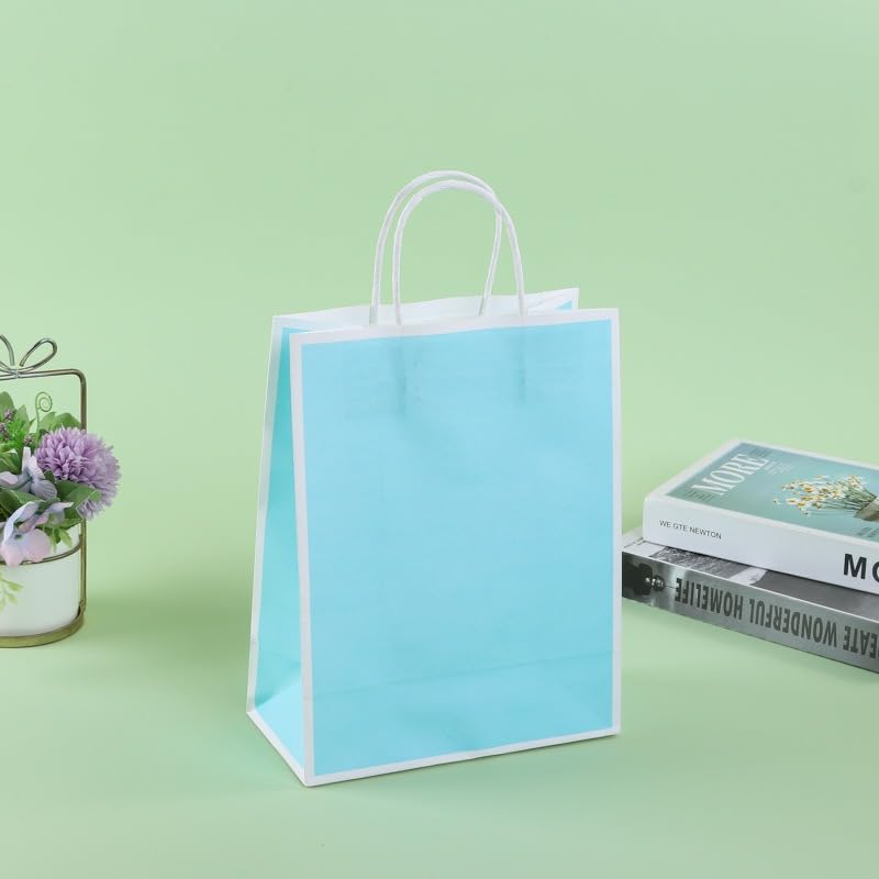 Small Size  (21 X15 X8 cm) Paper Bags With Handle Gift Paper bag, Carry Bags, gift For Valentine Gifting, marriage Return Gifts, Birthday, Wedding, Party, Season's Greetings - Image 14