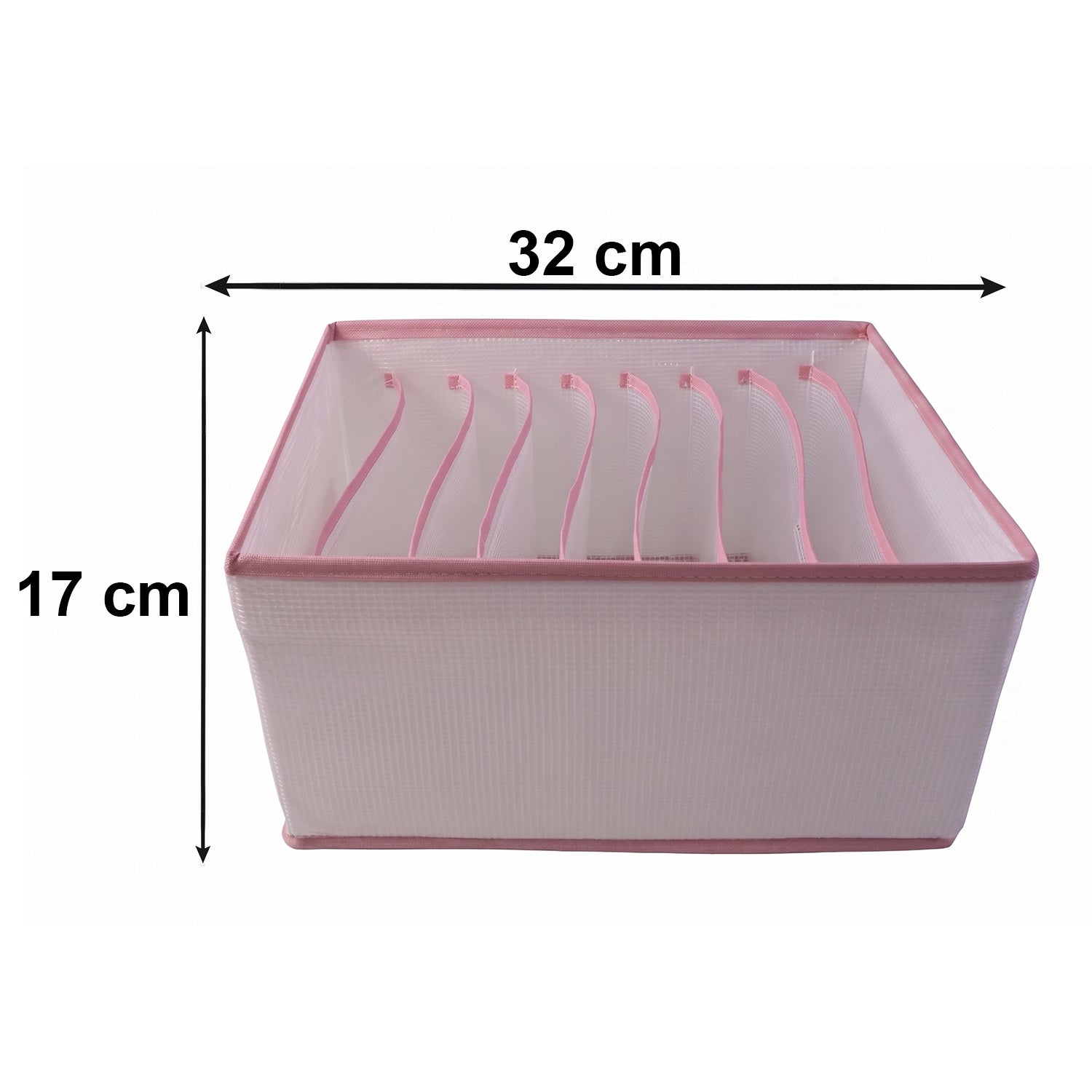 9 Section Foldable Clothes Organizer Wardrobe Drawer Storage Box For Jeans (1 Pc)