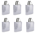 Small Size Non Woven Fabric Bag With Handle 21.5 x 22 cm Gift Paper bag, Carry Bags, gift bag, gift for Birthday, gift for Festivals, Season's Greetings and other Events(Silver) - Image 3