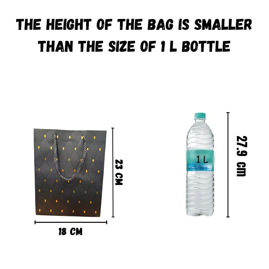 Small Paper Bag Goodie Bags With Handle Gift Paper bag, Carry Bags, gift For Valentine Gifting, marriage Return Gifts, Birthday, Wedding, Party, Season's Greetings(Mix Color) (Small) - Image 2