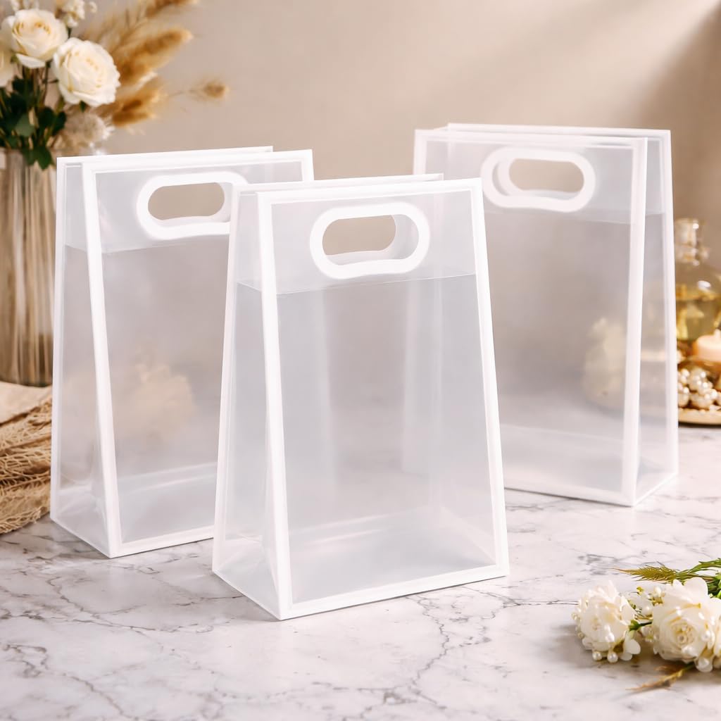 (24 X 10 X 35 CM) Transparent Bag Goodie Bags , Clear Gift Bag, Hamper Bag,Carry Bags,Shopping Gift Bag,Gifting,Presents,Return Gifts,Birthday,Festivals,Events (Black) - Image 9