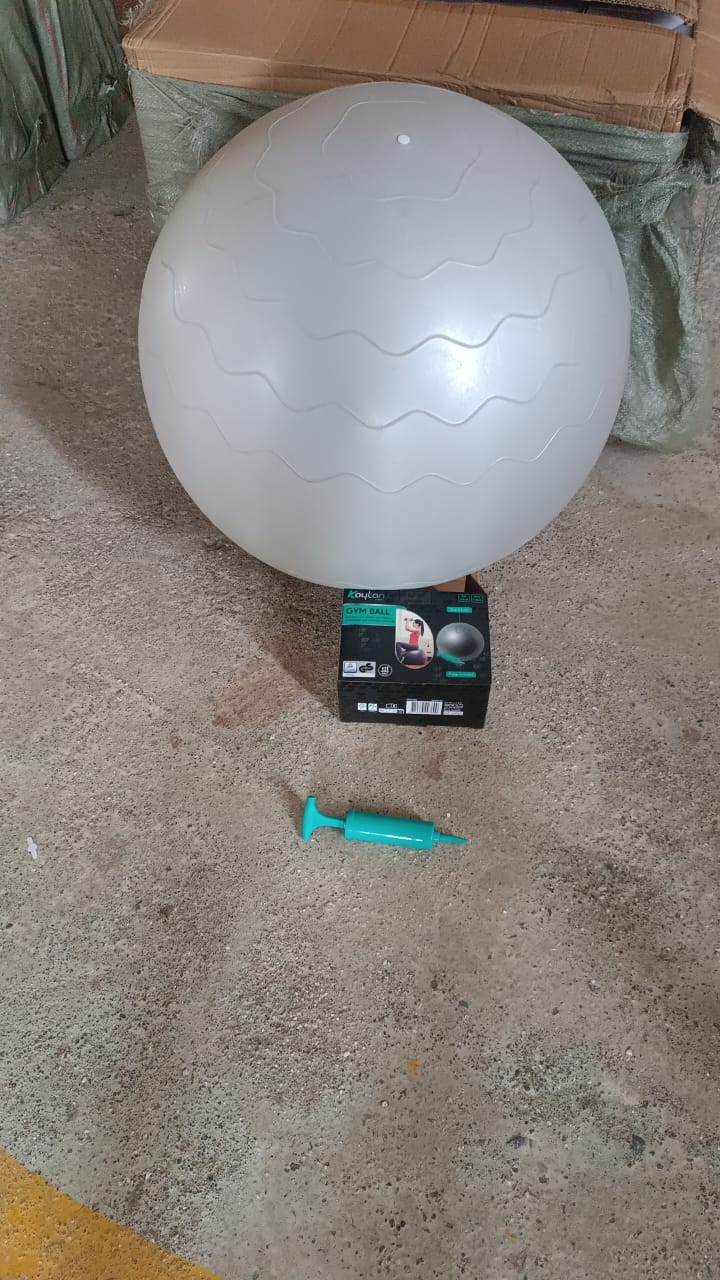 Various exercises demonstrated with a 75CM stability gym ball