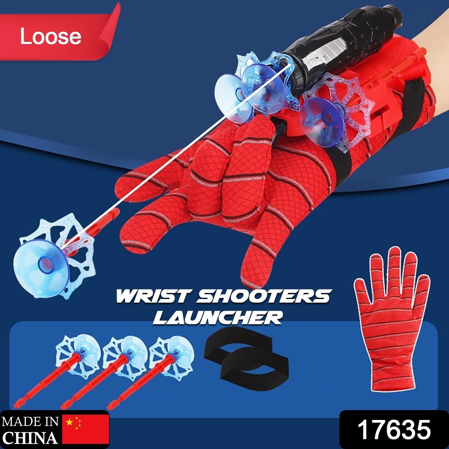 Close-up of suction cup projectiles for Web Shooter Toy