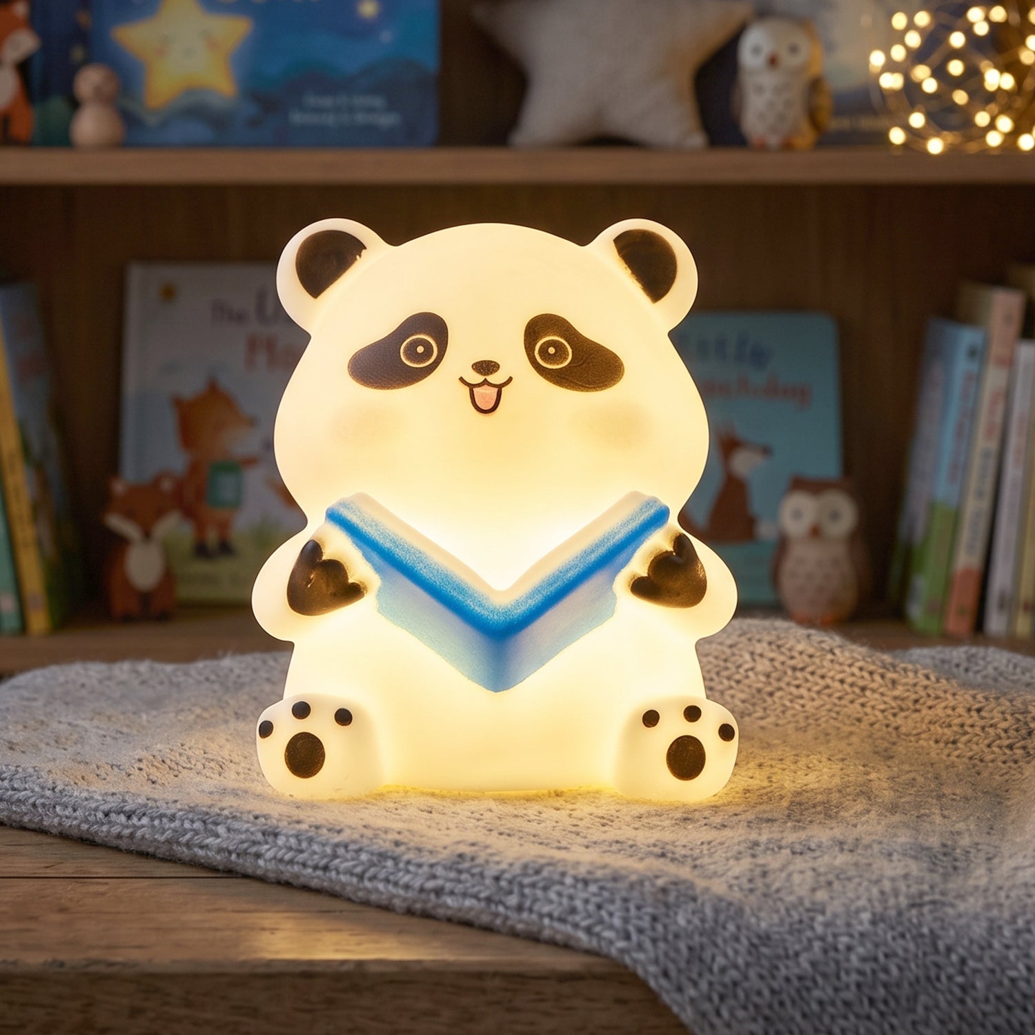 Panda Reading Led Night Light Cute Silicone Bedside Lamp For Kids (1 Pc)