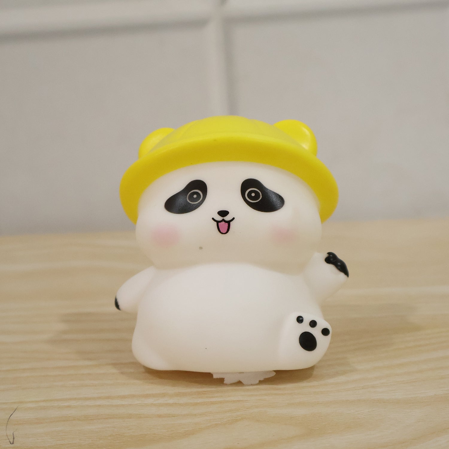 Panda With Hat Led Night Light Cute Silicone Bedside Lamp For Kids (1 Pc)