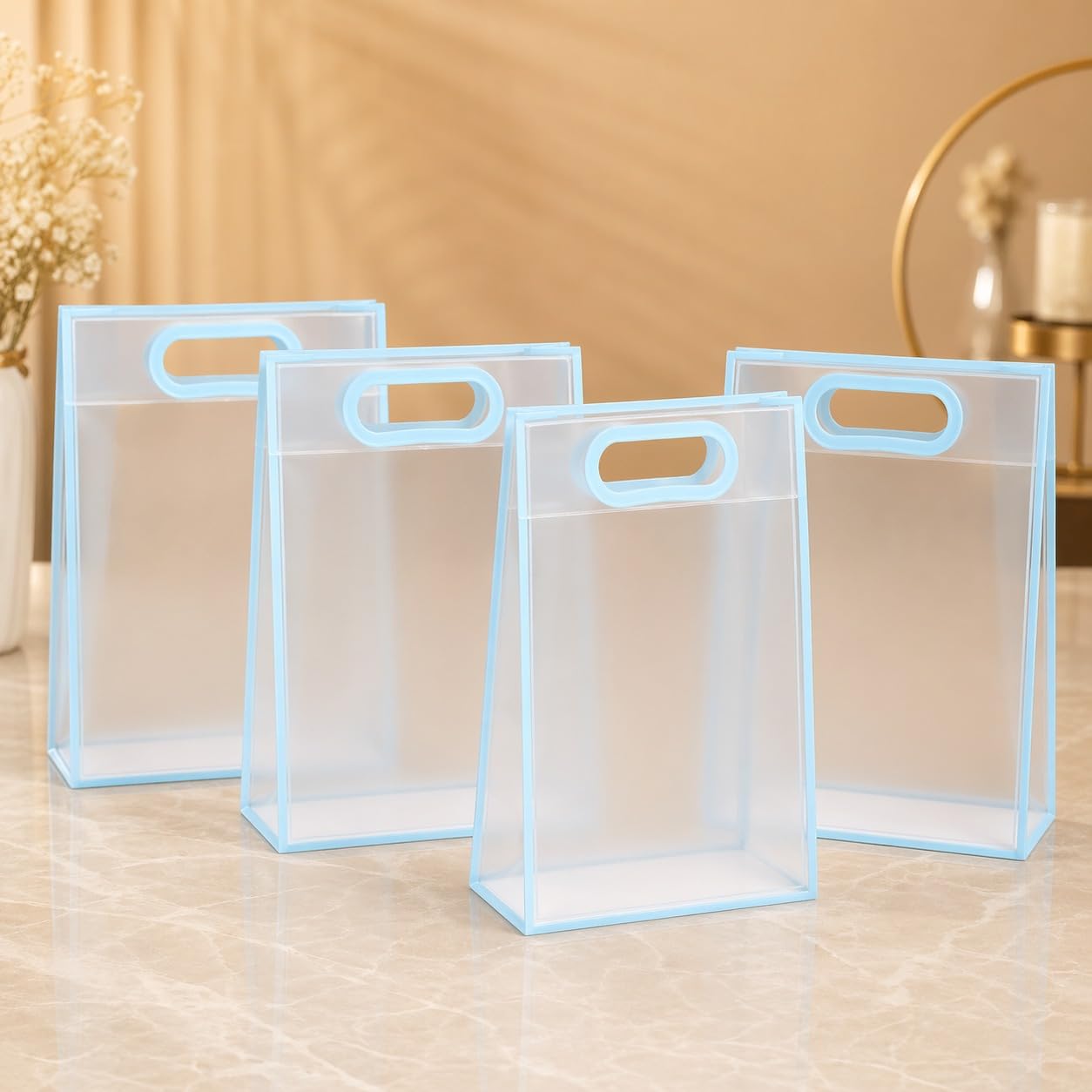 (24 X 10 X 35 CM) Transparent Bag Goodie Bags , Clear Gift Bag, Hamper Bag,Carry Bags,Shopping Gift Bag,Gifting,Presents,Return Gifts,Birthday,Festivals,Events (Black) - Image 14