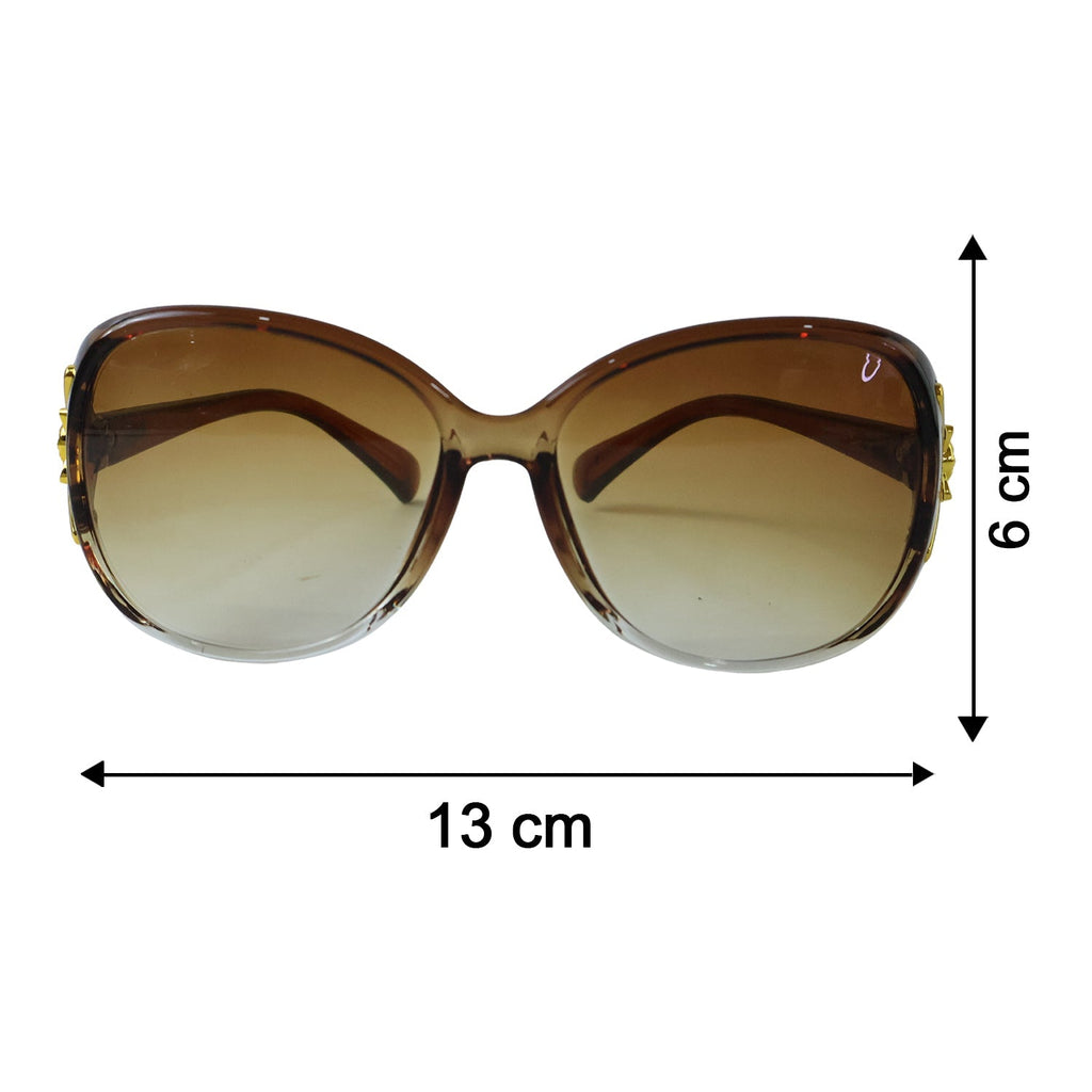 Stylish Oversized Fashion Sunglasses For Women With Gradient Tinted Lenses (1 Pc)