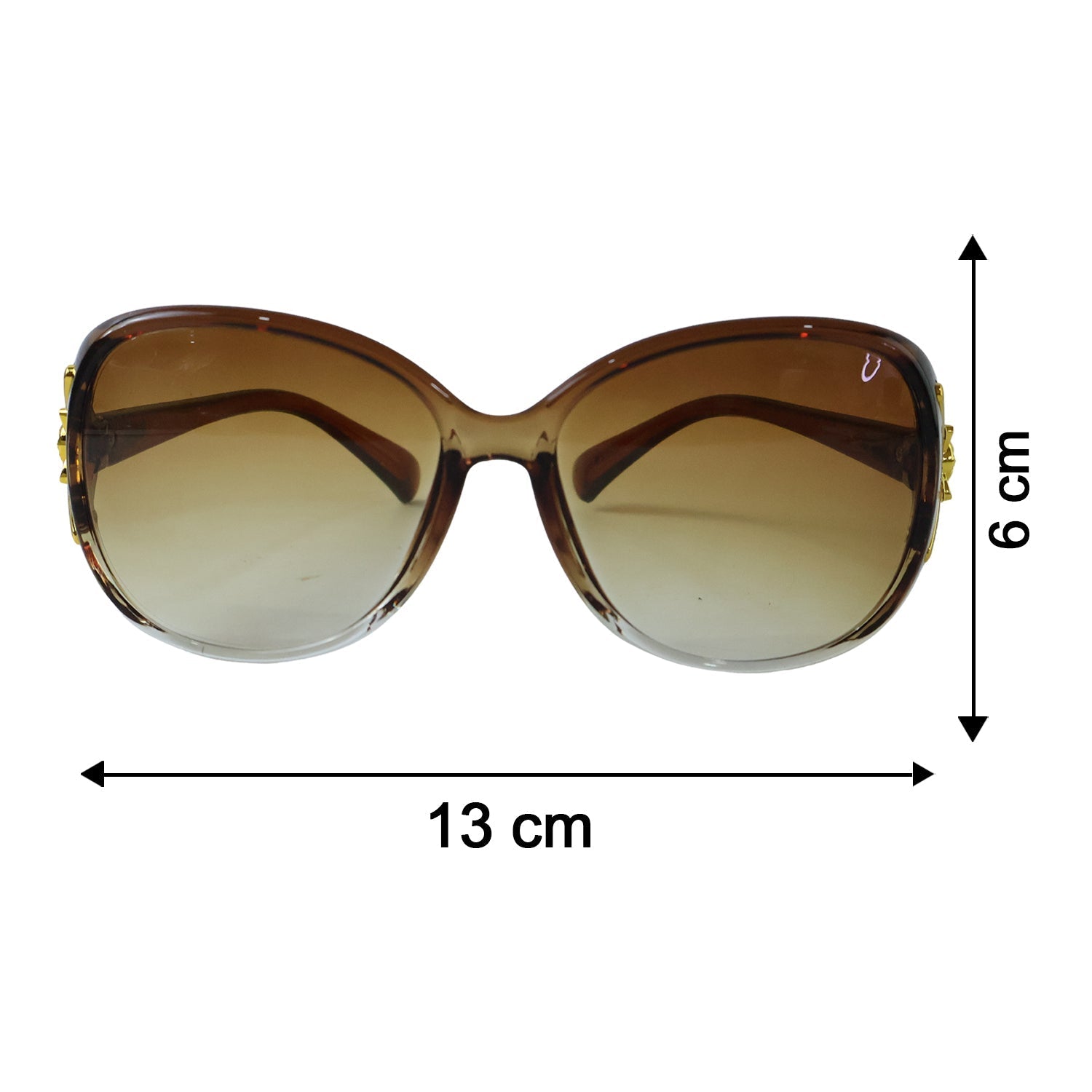 Stylish Oversized Fashion Sunglasses For Women With Gradient Tinted Lenses (1 Pc)