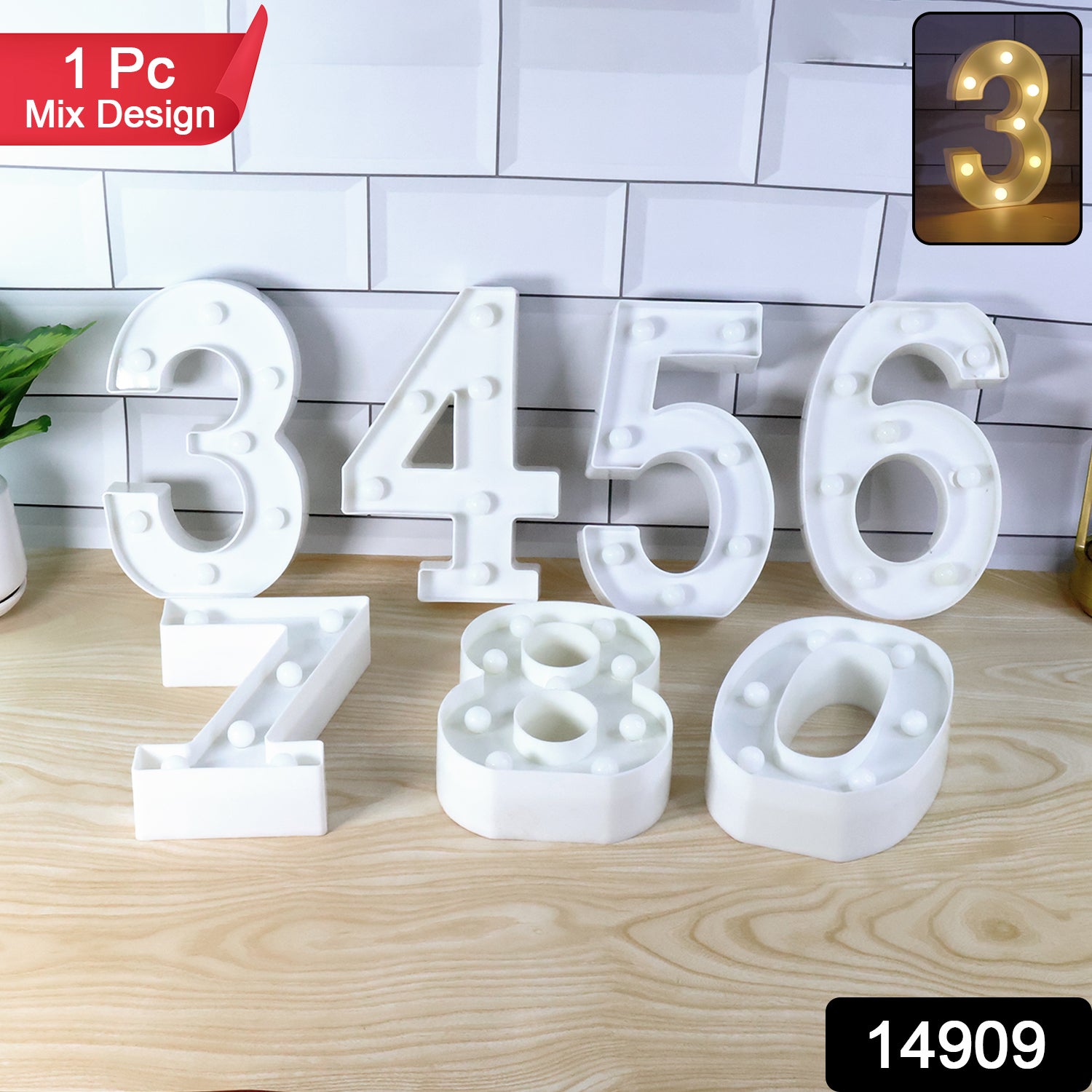 Mix Design Led Decorative Night Light (1 Pc)