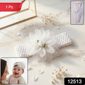 Cute Soft Elastic Floral Baby Headband Stylish Stretchable Hair Band (1 Pc)