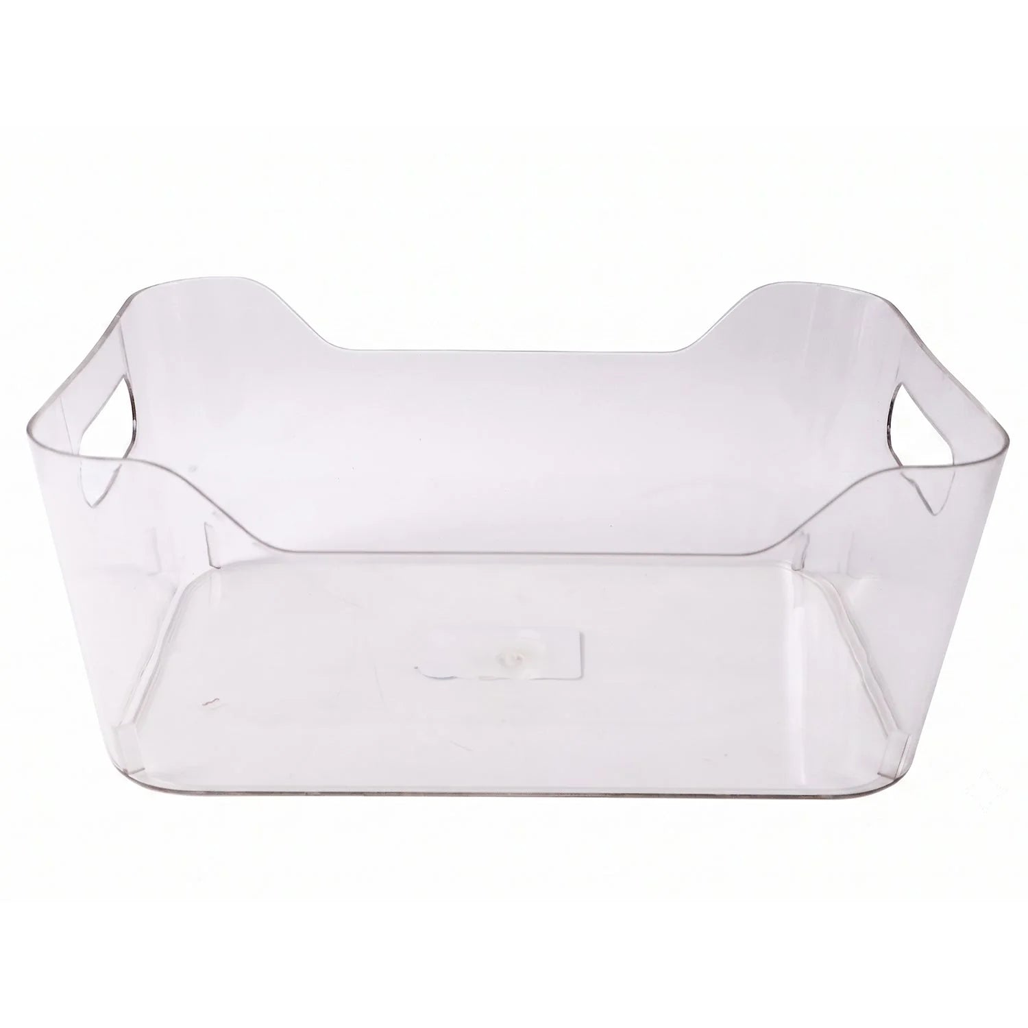 Transparent Plastic Storage Box Organizer With Handle For Fridge Pantry (1 Pc)