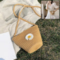 Stylish Jute Crossbody Sling Bag (1 Pc 17x23 Cm)