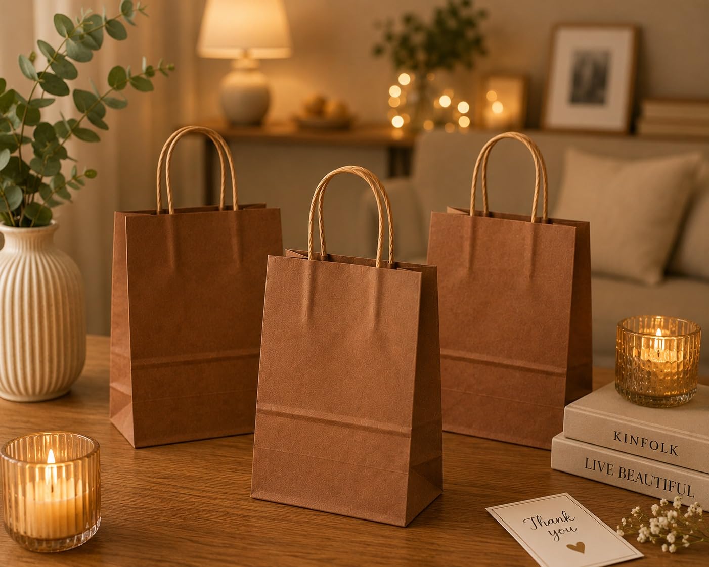 Premium Paper Gift Bag with Handle | Return Gift, Shopping & Packaging Bag | Available in Red, White, Black, Green & Brown - Image 10