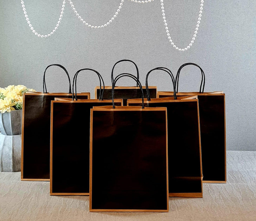 Small Size  (21 X15 X8 cm) Paper Bags With Handle Gift Paper bag, Carry Bags, gift For Valentine Gifting, marriage Return Gifts, Birthday, Wedding, Party, Season's Greetings - Image 15