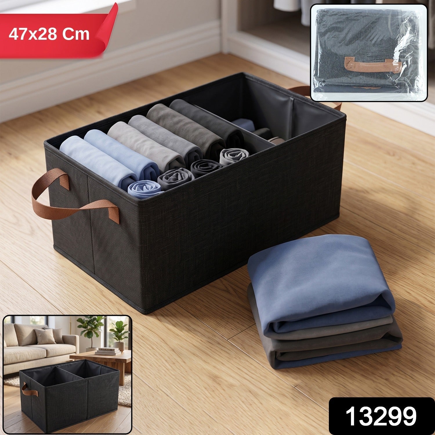 Collapsible clothes organizer 47x28 cm