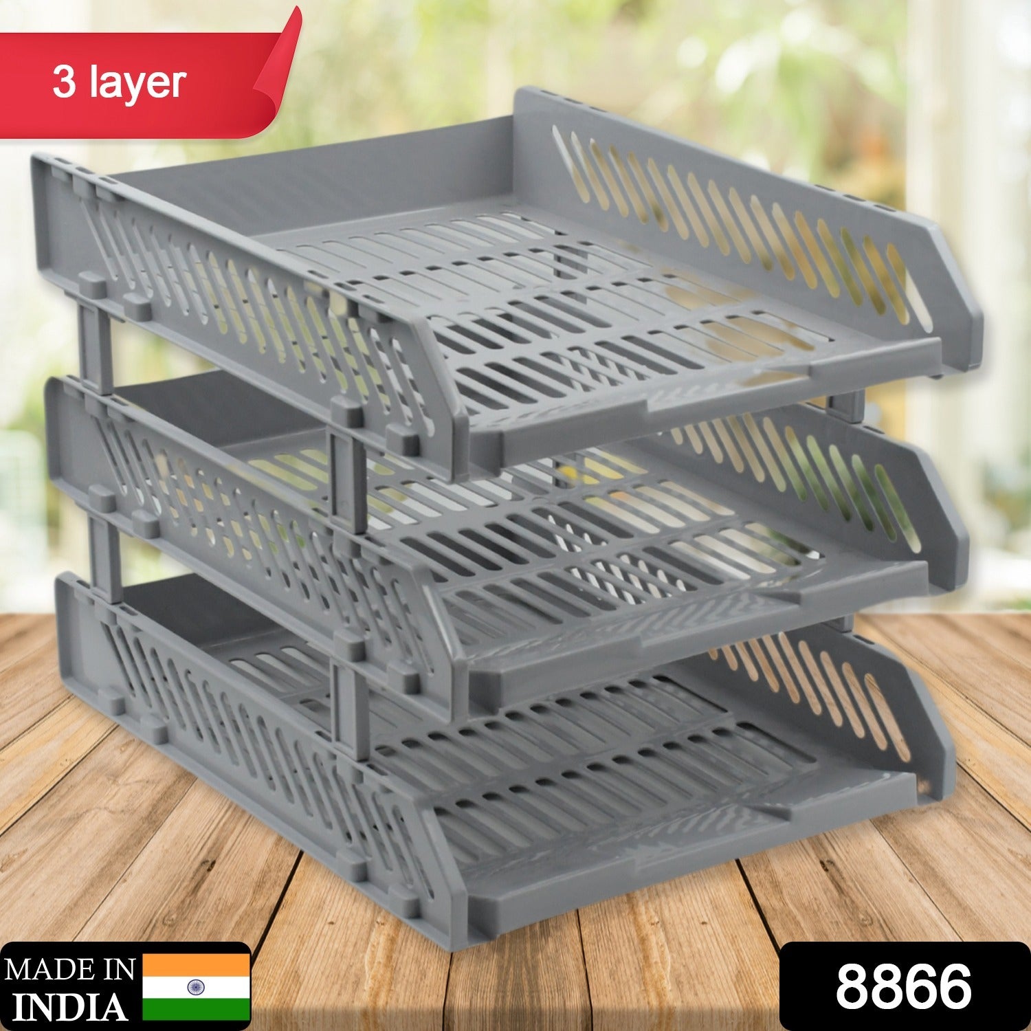 8865 File Cabinets Storage Rack Magazine Newspaper Rack Filing Cabinet Four-layer File Rack Stacking Rack Desktop File Storage Rack Office Data File Rack Drawer Type Classification Cabinet Desktop File Holder Organizer For Office (4layer  3 Layer)