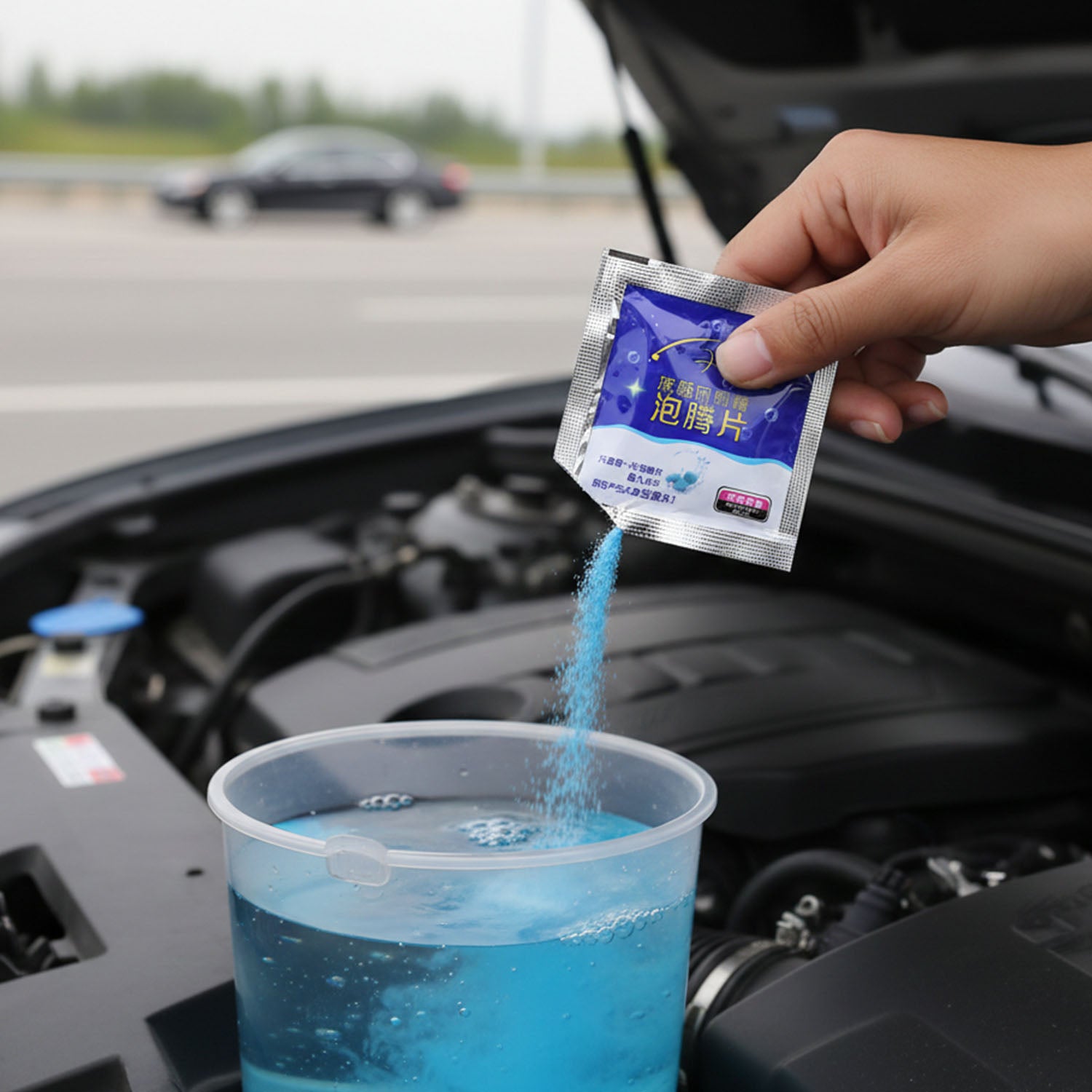 Car Windshield Wiper Detergent Powder (1 Packet)
