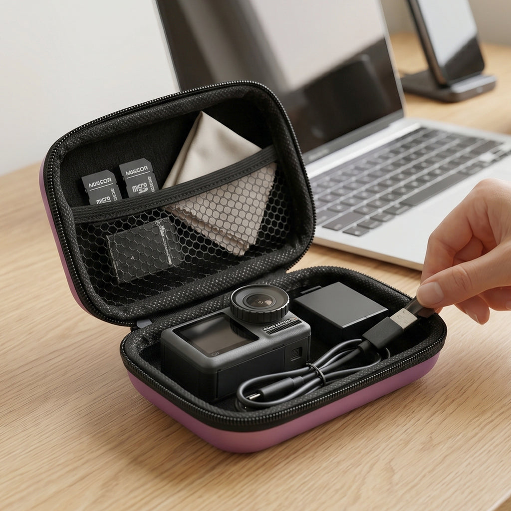 Mini Multi-purpose Travel Storage Case For Earphone Cable Sd Card (1 Pc)